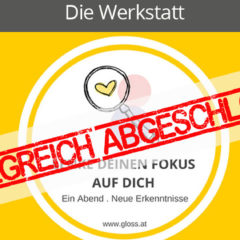 Lenke Deinen Fokus auf Dich! Ein Abend bei Carina Gloss!