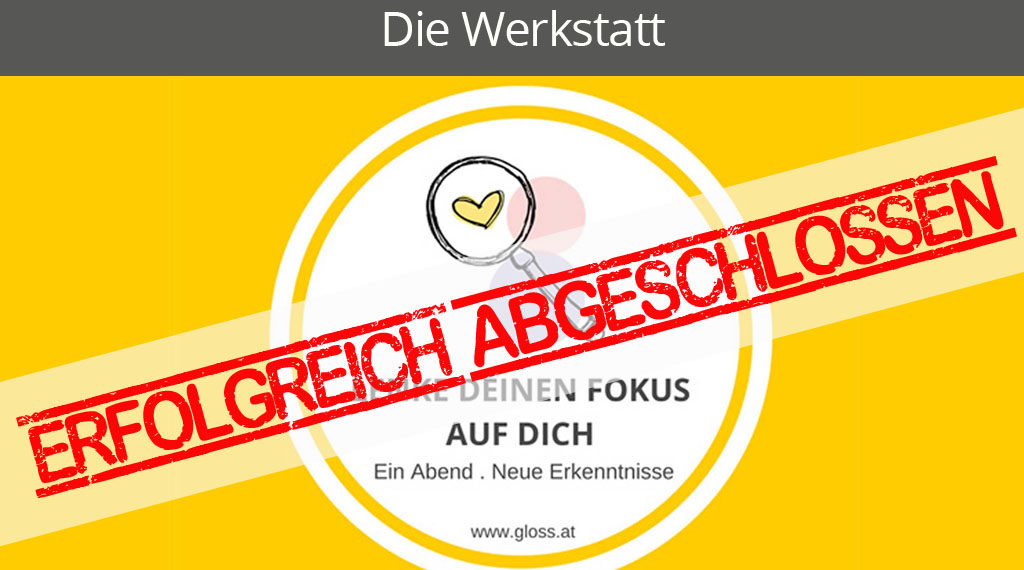 Lenke Deinen Fokus auf Dich! Ein Abend bei Carina Gloss!